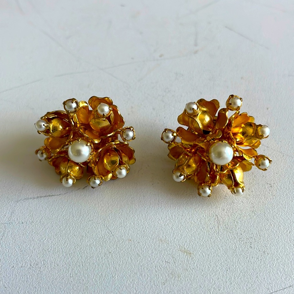Custom clip on earrings.